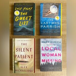 Thriller Paperback Book Bundle (x4)